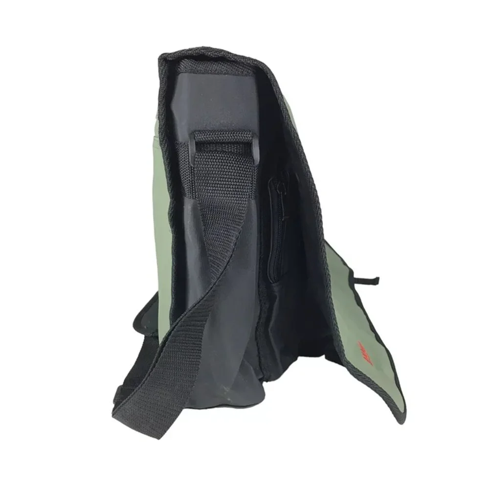 Hugo‎ Boss Unisex Green Black Crossbody Strap Bottle Pocket Messenger Bag